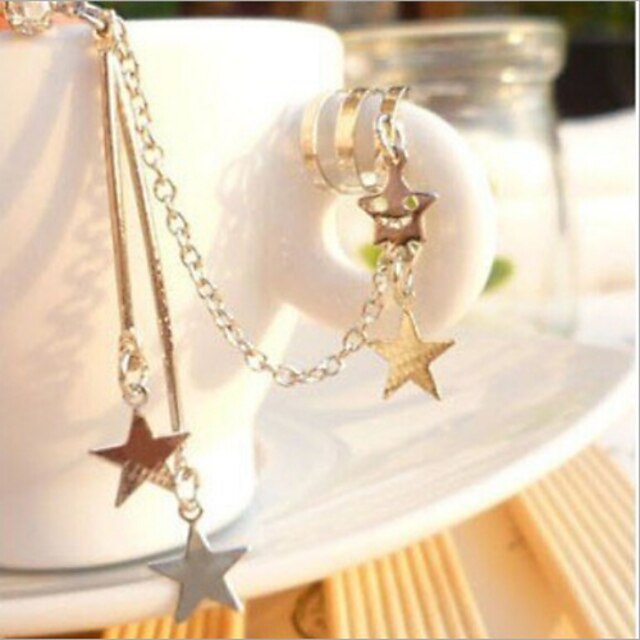  Ear Cuffs Tassel Simple Style Alloy Star Jewelry For Party Daily Casual 1pc