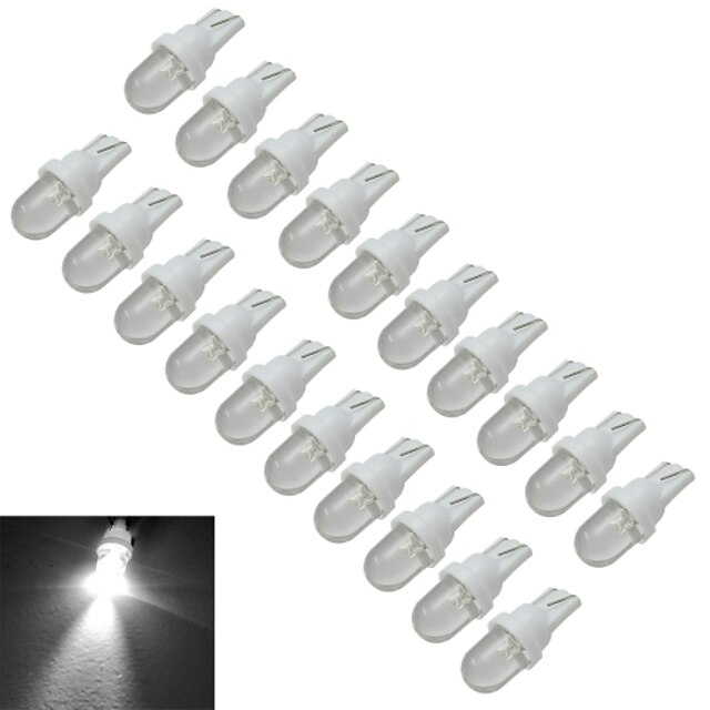  JIAWEN 10Pcs LED Car light T10 LED Wedge Replacement Reverse Instrument Panel Lamp Bulbs For Clearance Lights