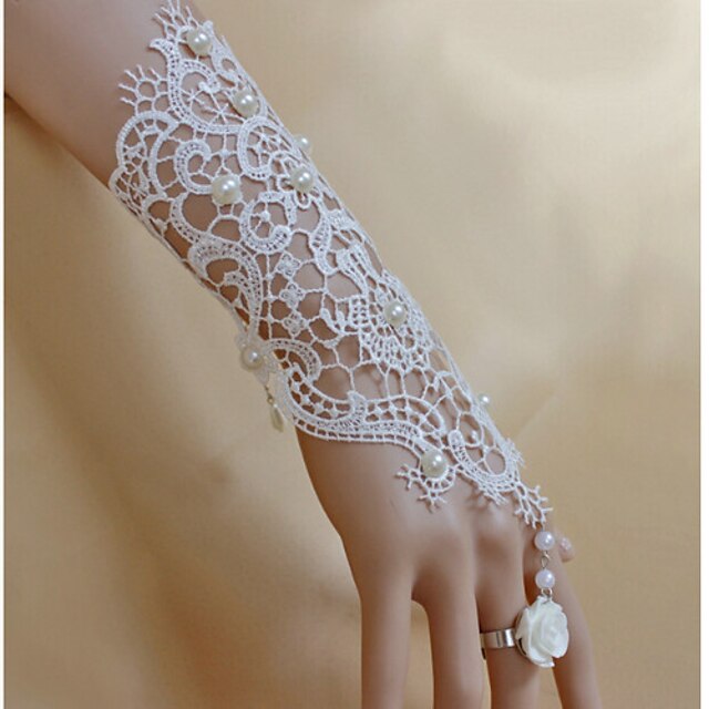  White Chain Alloy Bracelet Jewelry White For Wedding