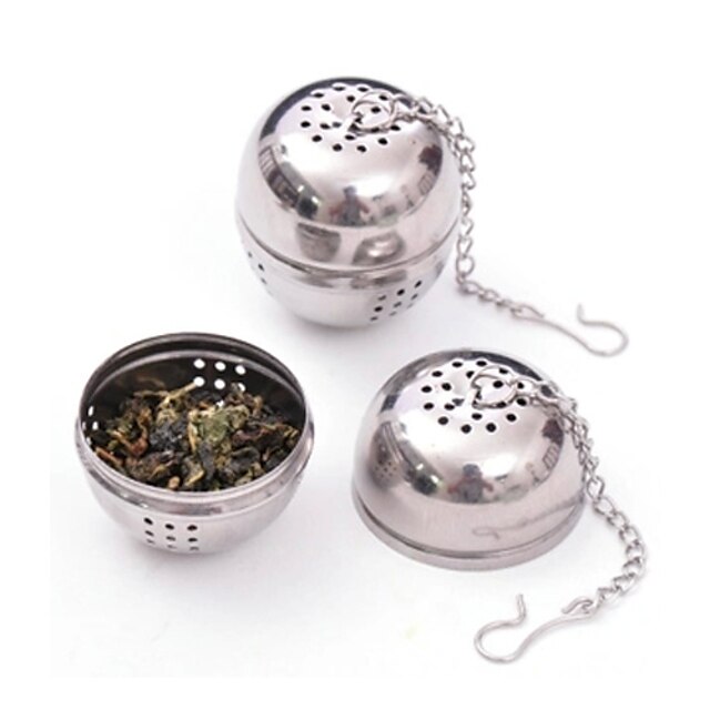  4cm Stainless Steel Tea Infuser Strainer Mesh Filter Locking Spice Ball