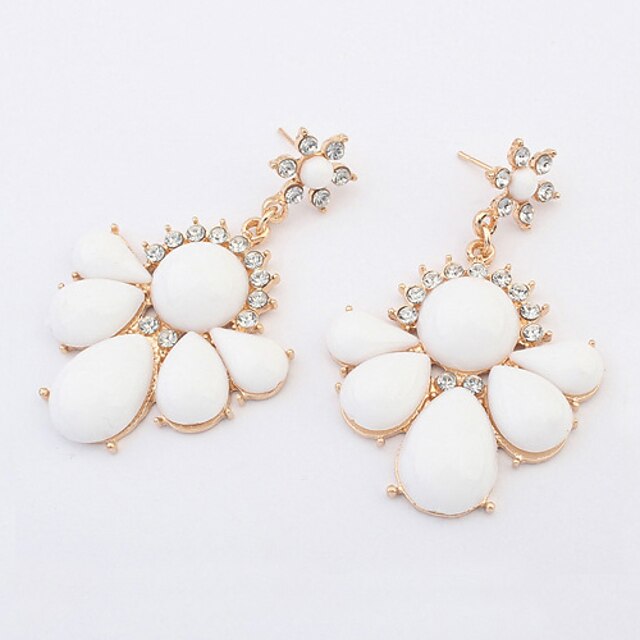  Earring Drop Earrings Jewelry Women Alloy / Resin 1set White