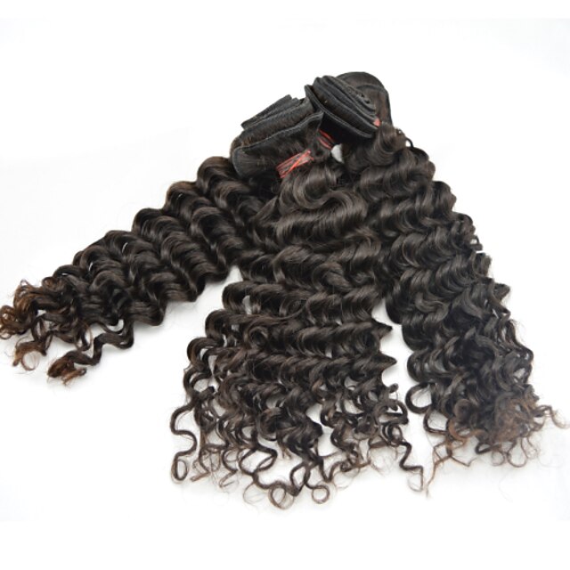  3шт много перуанских человек наращивание волос на продажу длинными волнистыми человеческих волос Remy ткать вьющиеся девственных волос