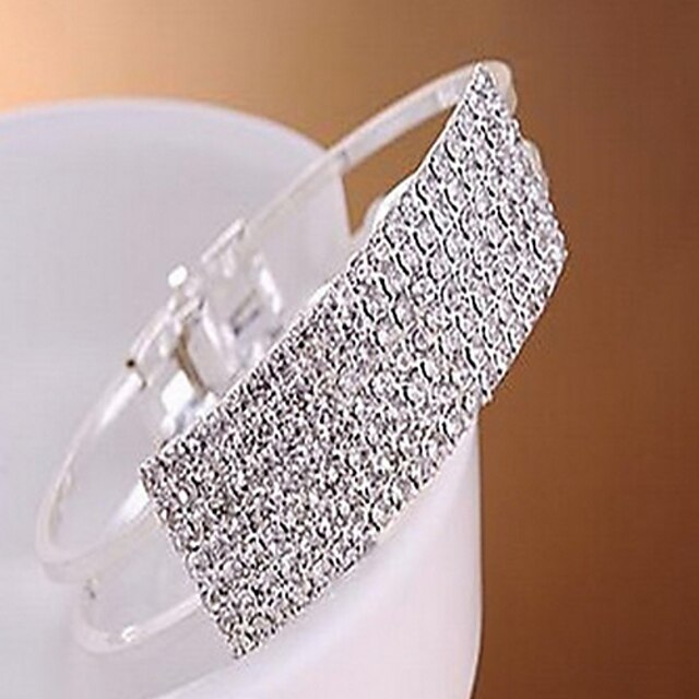  Anklet Unique Design Vintage Party Work Casual Rhinestone Bracelet Jewelry For Gift Valentine / Silver / Imitation Diamond