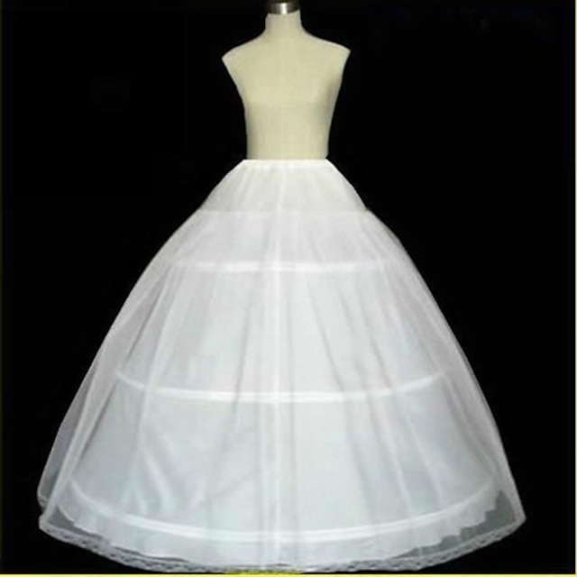  Wedding / Special Occasion Slips Tulle Floor-length A-Line Slip / Ball Gown Slip / Chapel Train with
