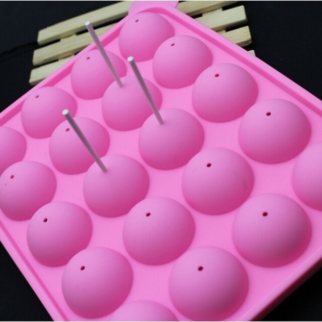  silicone di modo lollipop ice caramelle modellazione cioccolato plasmare torta decorare strumenti di cottura bakeware (colore casuale)