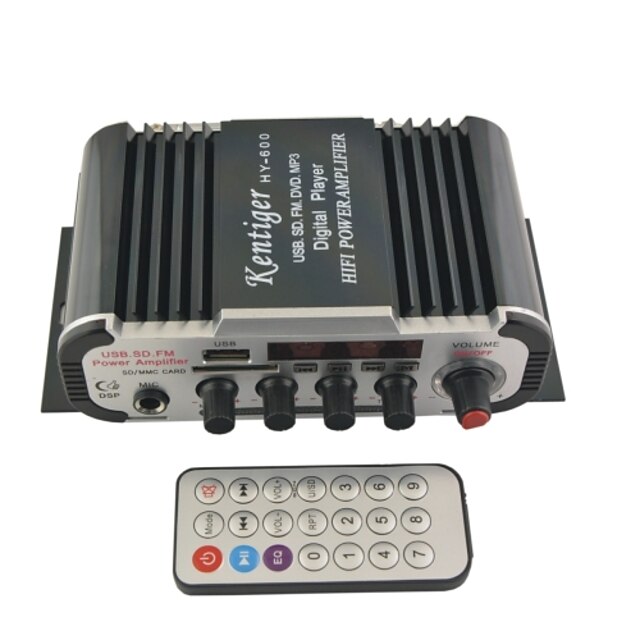 hy-600 hi-fi stereo audio-forstærker digital afspiller med FM / SD / USB / controller til bil