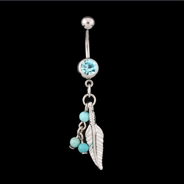  Women's Body Jewelry Navel Ring / Belly Piercing Crystal Silver Unique Design / Fashion Crystal Costume Jewelry For Daily / Casual Summer