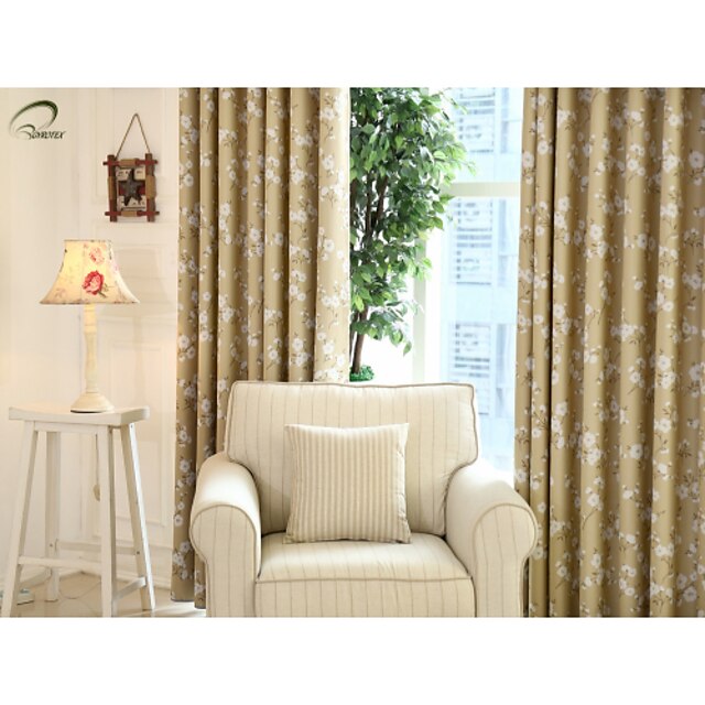  Ready Made Room Darkening Blackout Curtains Drapes One Panel / Bedroom