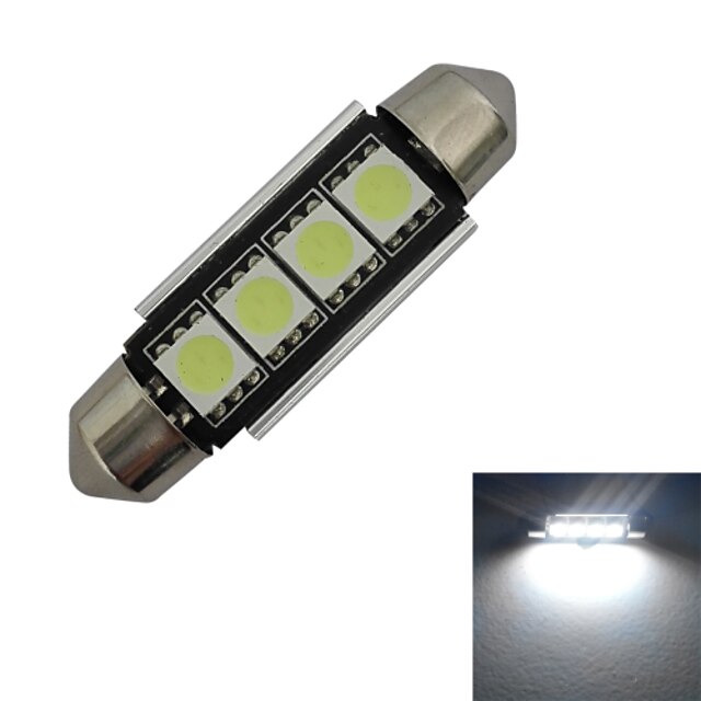  1st 1.5 W 80-90 lm 4 LED-pärlor SMD 5050 Kallvit 12 V