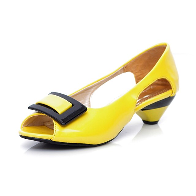  Sandaalit / Avokkaat - Piikkikorko - Naisten kengät - Tekonahka - Musta / Sininen / Keltainen / Vihreä / Pinkki / Valkoinen -Ulkoilu /