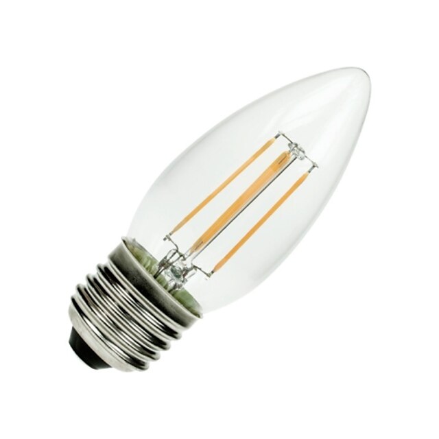  E26/E27 LED-gloeilampen C35 COB 400 lm Warm wit Dimbaar / Decoratief AC 110-130 V