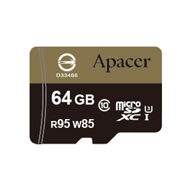  Apacer 64GB Memory Card microSDHC UHS-I U3 Class10 R95/W85