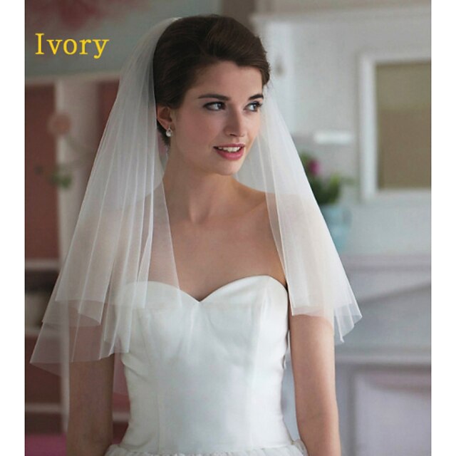  The Bride Veil Encryption Flexible Pipe Double Veil Wedding Accessories Wedding Veil