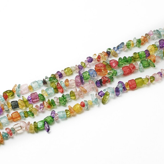  Beadia Assorted Color Crystal Stone Beads 5-8mm Irregular Shape DIY Loose Beads For Making Necklace Bracelet 34