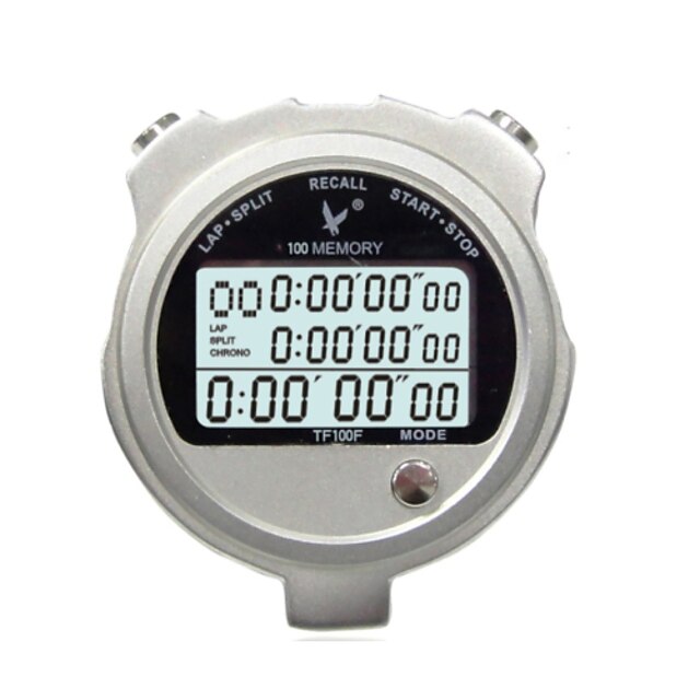  Stoper elektroniczny zegar metalu trzy rzędu 100 tf100f pamięci Stoper Stoper Timer ruchu