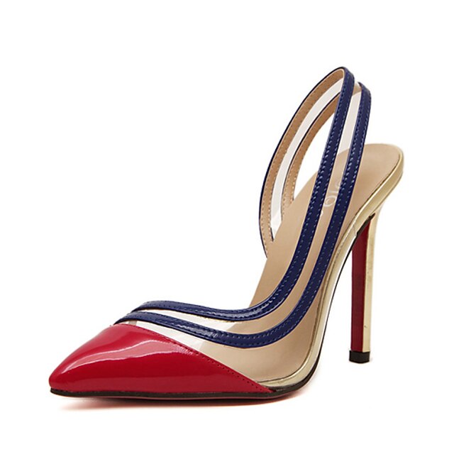  Women's Shoes Leatherette Summer Stiletto Heel / Platform Red / Golden / Dress