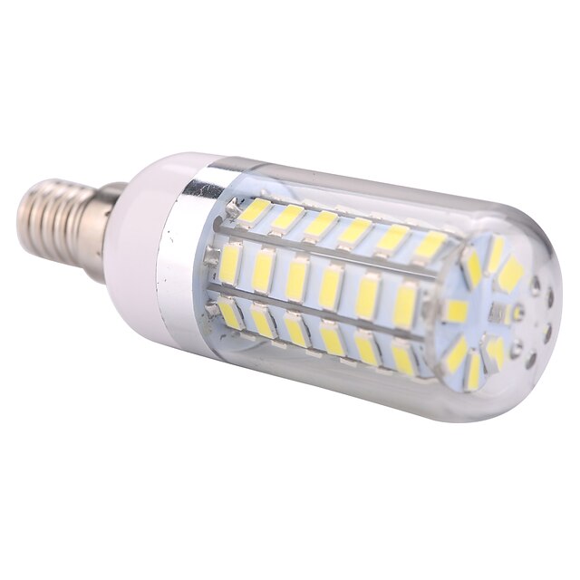  E14 60led 5730SMD Warm White Cold White LED Corn Bulb Chandelier For Home Lighting LED Bulb AC 110-130V AC 220-240V