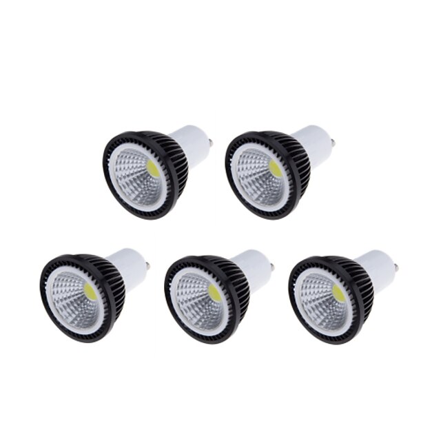  5 Stück 200-250lm GU10 LED Spot Lampen MR16 1 LED-Perlen COB Abblendbar Warmes Weiß / Kühles Weiß / Natürliches Weiß 110-130V / 220-240V