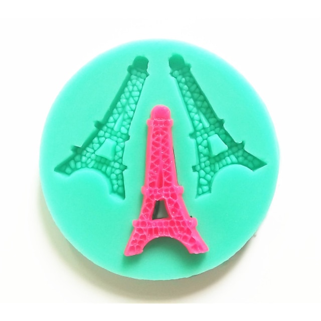  bakeware szilikon Eiffel-torony sütőformák a fondant cukorka csokoládé torta