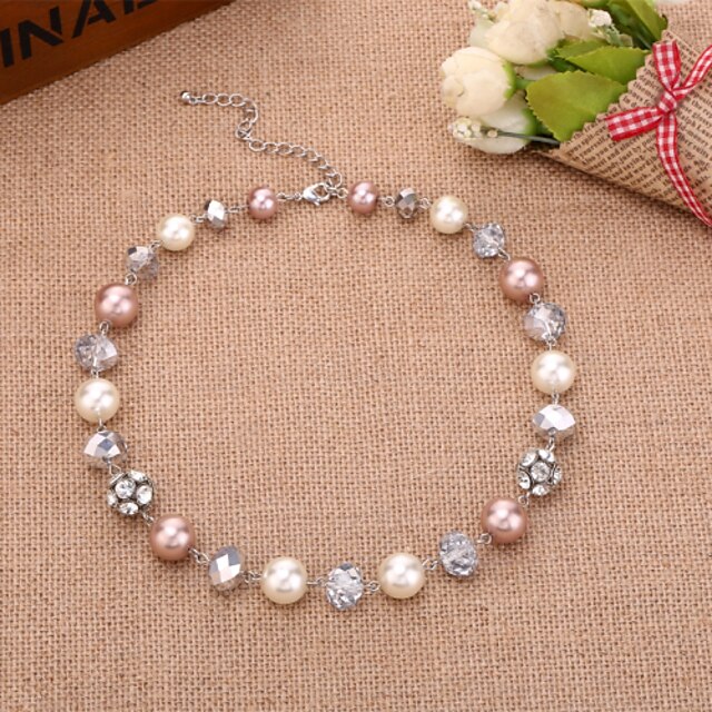  Schmuck Stränge Halsketten Hochzeit / Party / Alltag Aleación / Strass 1 Stück Damen Hochzeitsgeschenke