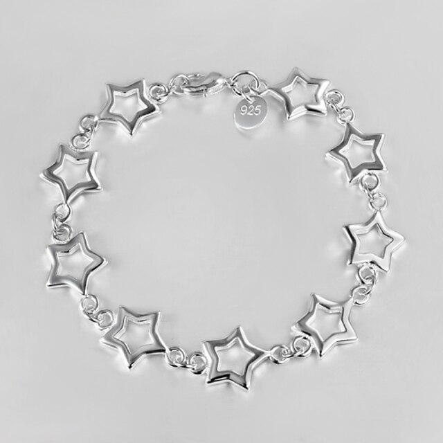  Casual Silver Plated Charm Bracelet Cuff Bracelets Fine Jewelry 2015 New Design