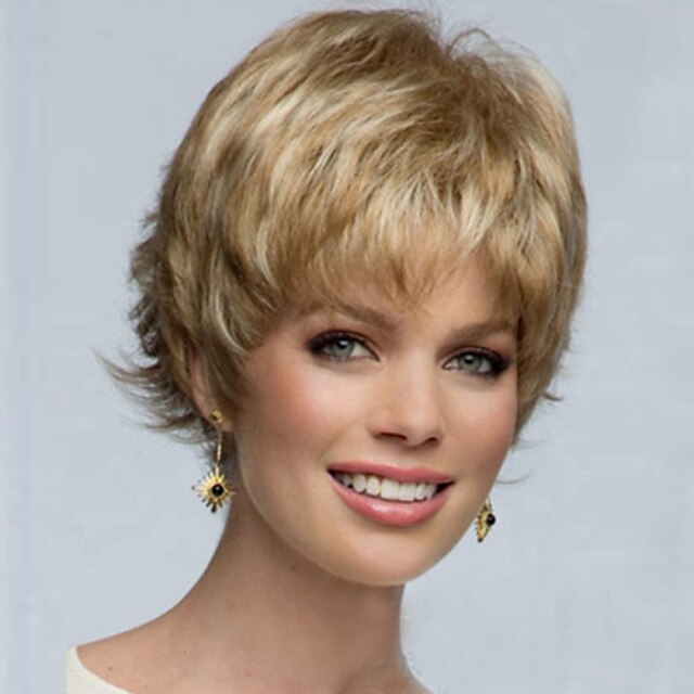  Synthetic Wig Curly Style Capless Wig Blonde Blonde Synthetic Hair Women's Blonde Wig Halloween Wig