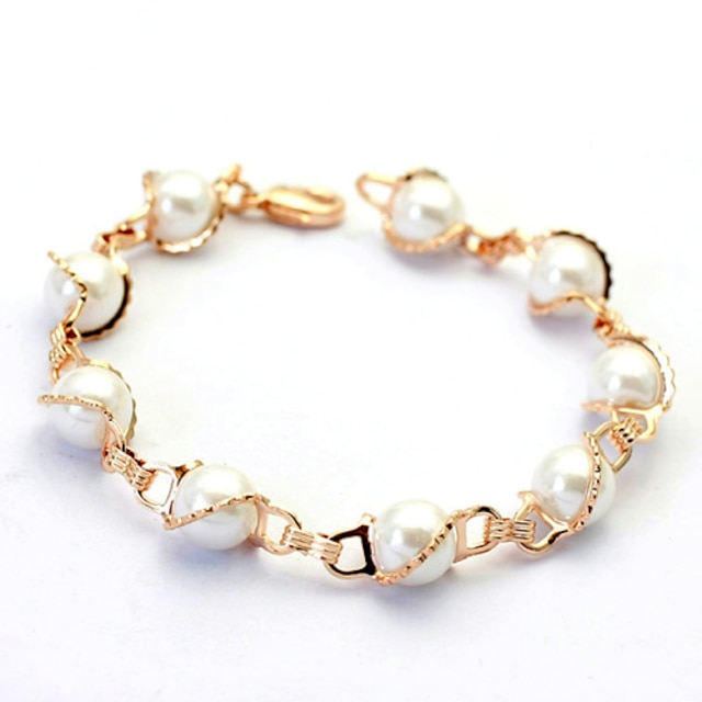  Women's Charm Bracelet Imitation Pearl Bracelet Jewelry For Wedding Party Daily Casual