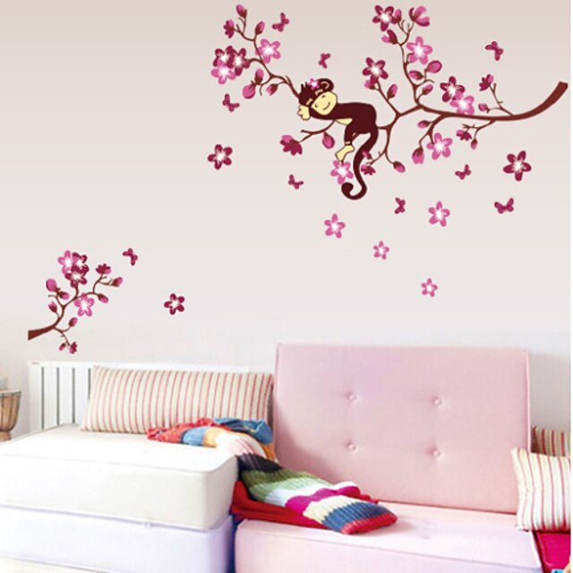  Animals / Botanical / Cartoon Wall Stickers Plane Wall Stickers Decorative Wall Stickers,PVC Material Removable Home Decoration Wall Decal