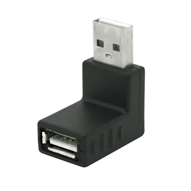  USB-2.0-Stecker Typ A auf Buchse Typ A USB-90 ° abgewinkelte Koppler Adapteranschluss