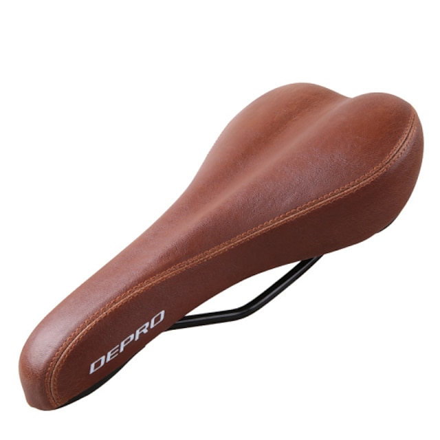  Bike Saddle / Bike Seat Retro Sponge Aluminium Alloy Cycling Mountain Bike / MTB Road Bike Fixed Gear Bike Brown