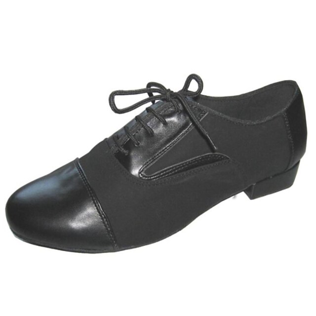  Bărbați Pantofi de dans Pantofi Moderni Sală Dans Călcâi Toc Îndesat Personalizabili Negru / Piele de Căprioară / Piele / Piele de Căprioară