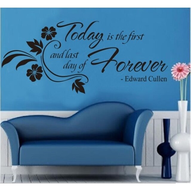  Today Is The First Home Decor Quote Wall Decal Zooyoo8063 Decorative Adesivo De Parede Removable Vinyl Wall Sticker
