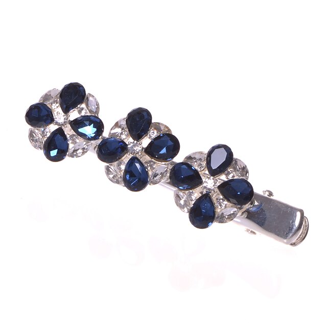  Women/Flower Girl Alloy Barrette With Sapphire/Rhinestone Wedding/Party Headpiece