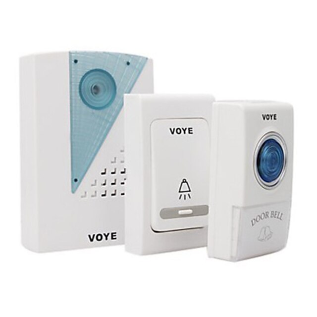  Doorbell 2 Transmitter 1 Receiver,Digital Wireless Music Door bell DC Operating Remote Control 38 Melody Cordless Songs