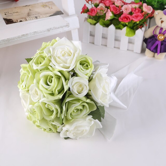  Fleurs de mariage Bouquets Mariage / Fête / Soirée Soie / Satin 28cm