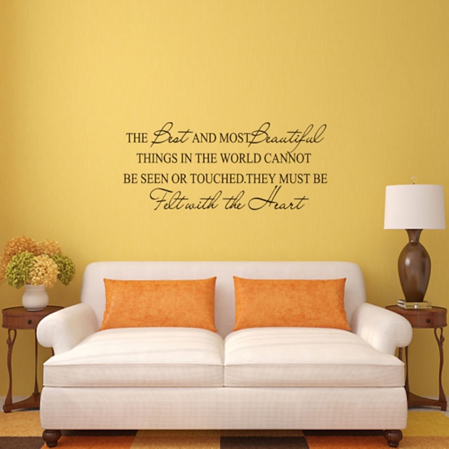  Dekorative Wand Sticker - Worte & Zitate Wandaufkleber Worte & Zitate Wohnzimmer / Schlafzimmer / Badezimmer