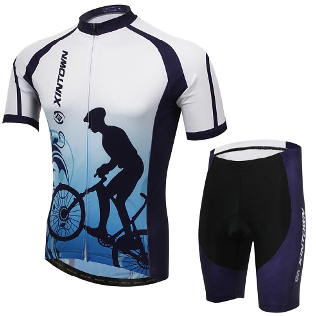  Maillot et Cuissard de Cyclisme Homme Manches courtes VéloRespirable / Séchage rapide / Perméabilité à l'humidité / Bandes