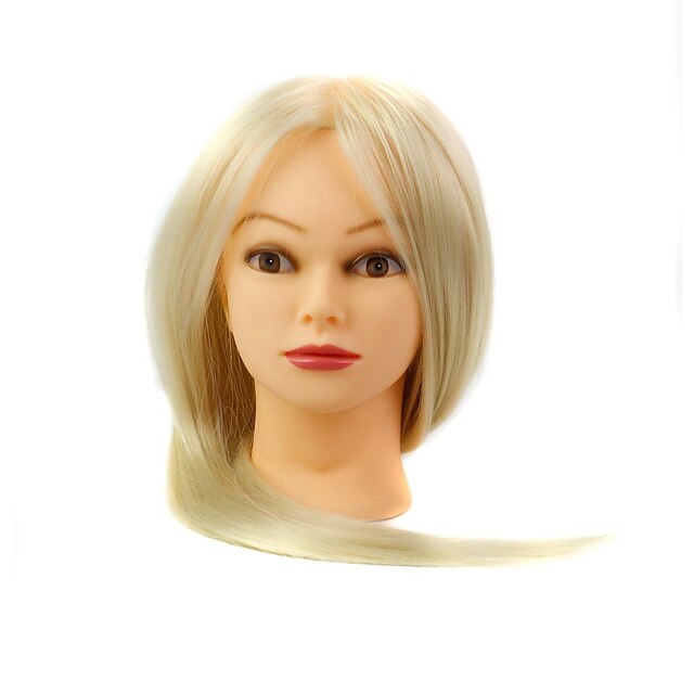  synthetisch haar salon vrouwelijke mannequin hoofd met make-up