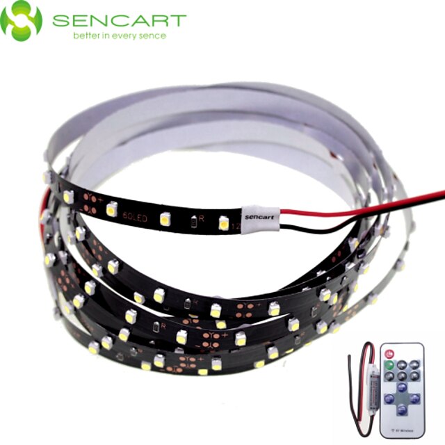  SENCART 2m Flexible LED Light Strips 120 LEDs 3528 SMD 1 11Keys Remote Controller White Cuttable / Linkable / Suitable for Vehicles 12 V 1 set / Self-adhesive