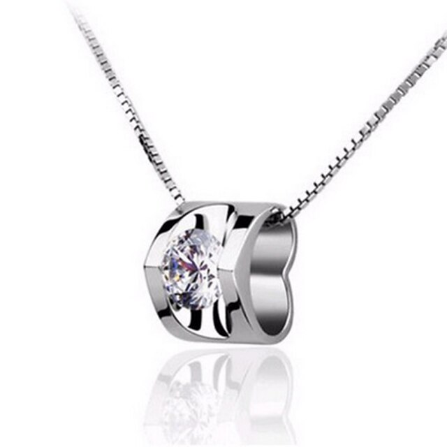  Love Story Women's Fashion 925 Silvering Necklace Elegant Style