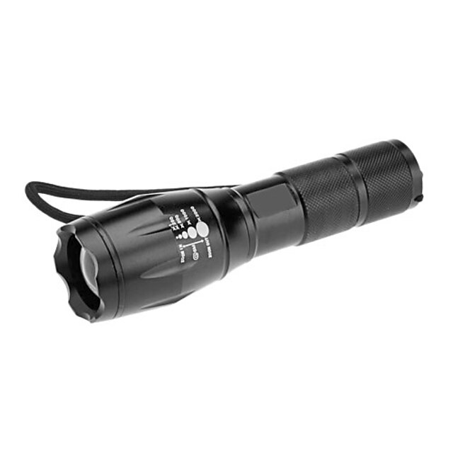  A100 LED Flashlights / Torch LED 1000 lm 5 Mode Cree XM-L T6 Zoomable Adjustable Focus Camping/Hiking/Caving