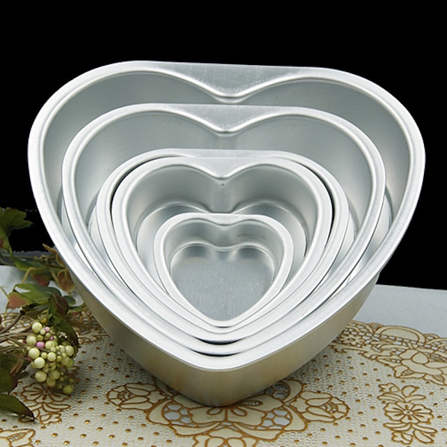  5 inch Metal Love Heart Shape Cake Mold Detachable Live Bottom Pastry Mould