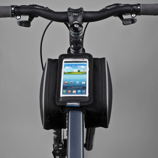  ROSWHEEL 1.8 L Sac de téléphone portable Sac Cadre Velo Ecran tactile Multifonctionnel Sac de Vélo PVC 600D Polyester Sac de Cyclisme Sacoche de Vélo Samsung Galaxy S6 / LG G3 / Samsung Galaxy S4
