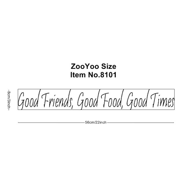  хорошие друзья. хорошая еда. Хорошие времена наклейки для стен zooyoo8101 съемный виниловые наклейки домашнего декора