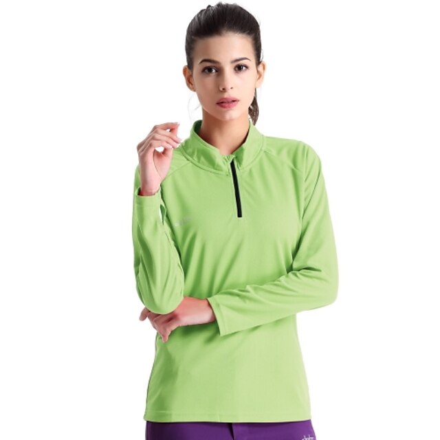  Running Sweatshirt / T-shirt / Tops Women's Long Sleeve Breathable / Quick Dry / Wearable / Lightweight Materials PolyesterCamping &