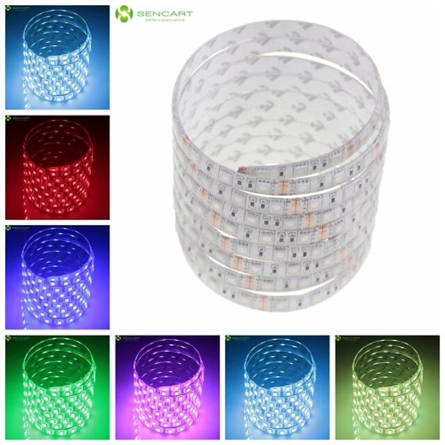  SENCART / ZDM® 2.5m Flexible LED Light Strips 150 LEDs 5050 SMD Warm White / Cold White / RGB Waterproof / Cuttable / Suitable for Vehicles 12 V 1pc / IP65 / Self-adhesive