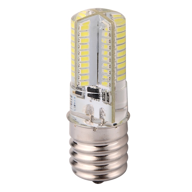  E17 3014SMD 80LED 600LM  Dimmable LED Bi-pin Lights Warm White Cool White Led Corn Bulb Chandelier Lamp AC 110-130V