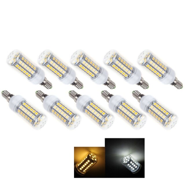  10pçs 3 W Lâmpadas Espiga 490-600 lm E14 49 Contas LED SMD 5050 Branco Quente Branco Frio 220-240 V / 10 pçs / RoHs / CE / CCC