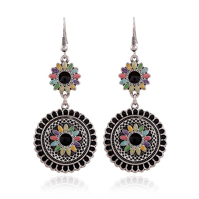  Drop Earrings Resin Alloy Bohemian Fashion Pink Jewelry Party Daily 1pc