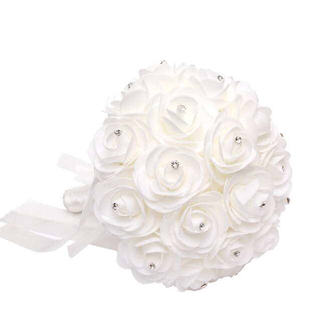  Wedding Flowers Bouquets Wedding / Party / Evening Crystal / Rhinestone / Foam 11.02